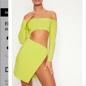 Pretty Little Thing side slit dress